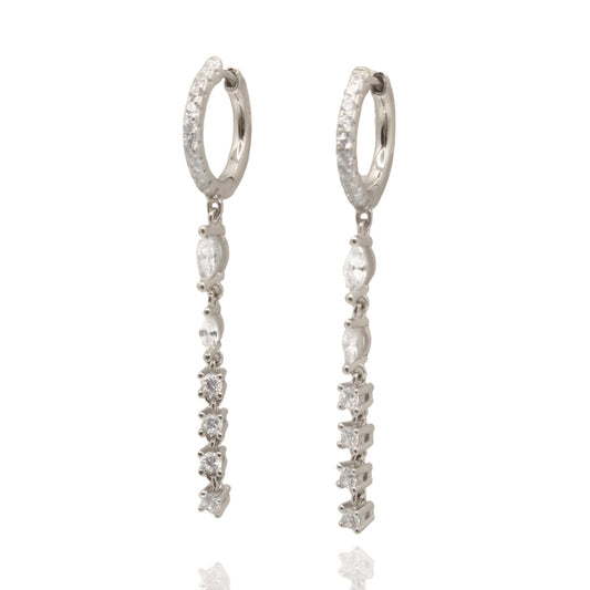 Boucles d’oreilles Rym silver