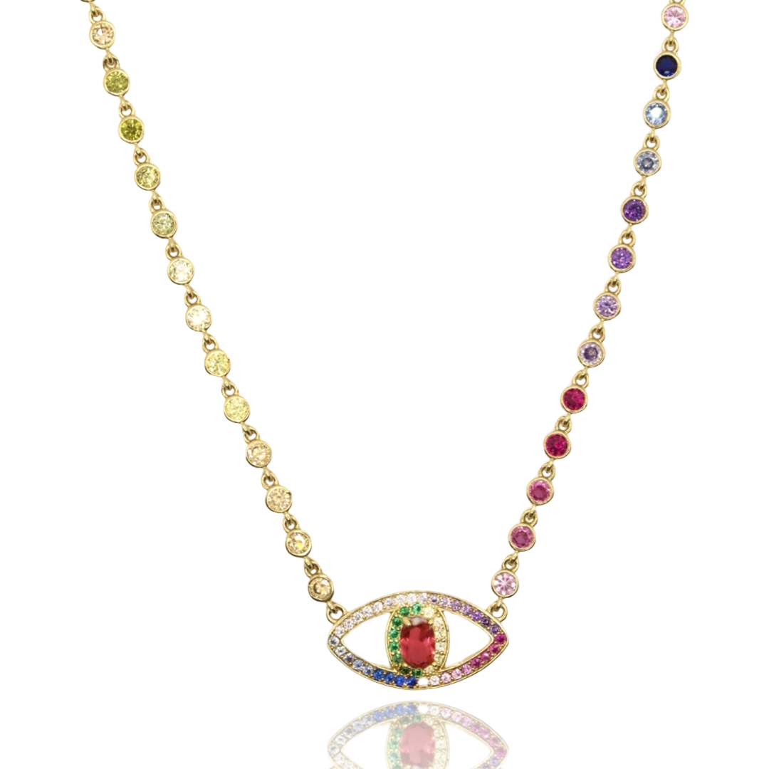 Collier Chiara rainbow gold