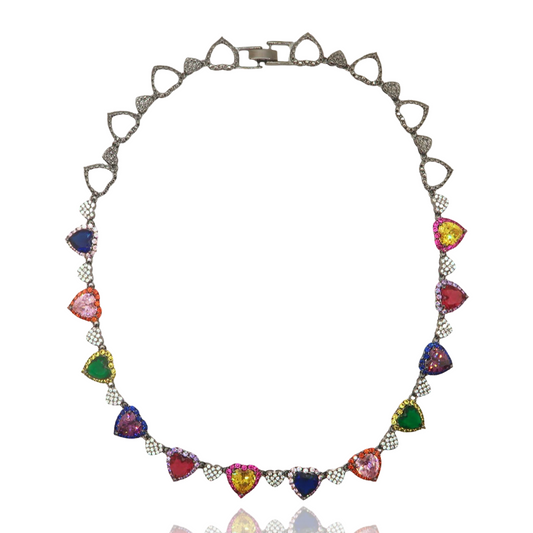 Collier Kayla parure de cœurs